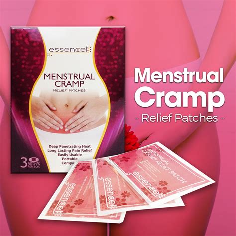 Menstrual Cramp Relief Natural Heating Therapy Patches Essencell