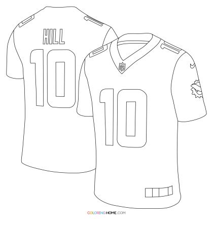 Tyreek Hill Football Coloring Page Coloring Home