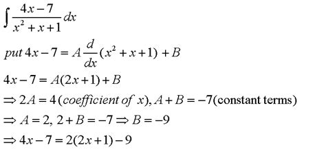 Mixture Integral Of Linear Expression In The Numerator Mixed With A Quadratic Expression