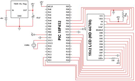 Lcd Display Schematic Diagram