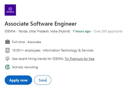 IDEMIA Entry Level Freshers Job Opportunity For Associate Software