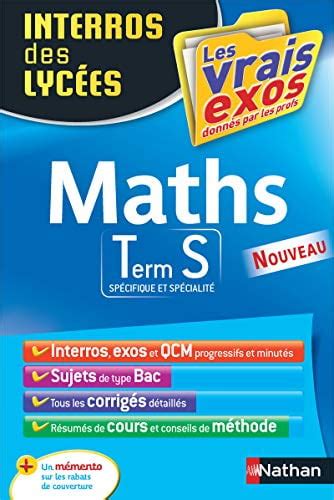 Pre Owned Interros Des Lyc Es Maths Terminale S Sp Cifique Et