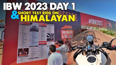 Ibw Day My First Short Test Ride On Himalayan Youtube