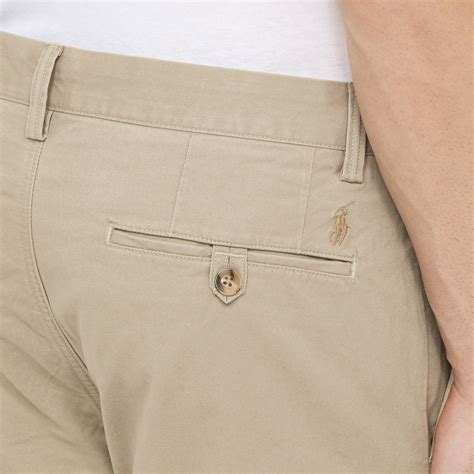 Polo Ralph Lauren Beige Stretch Cotton Chino Trousers Thedoublef