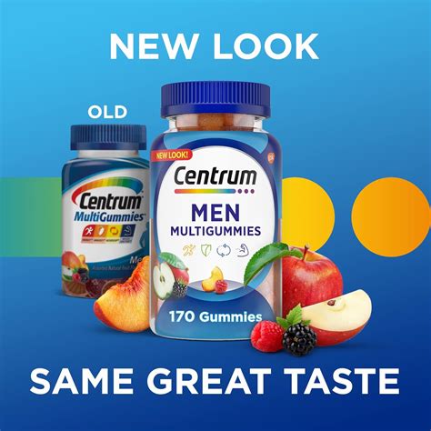 Centrum Multigummies Gummy Multivitam Nico Para Hombres Suplemento