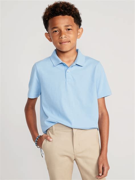 Old Navy - School Uniform Jersey-Knit Polo Shirt for Boys blue