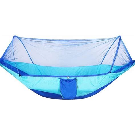 Hamac De Camping Portable Simple Ou Double Avec Moustiquaire Parachute