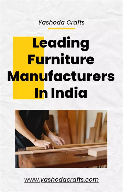 Ppt Leading Furniture Manufacturers In India Powerpoint