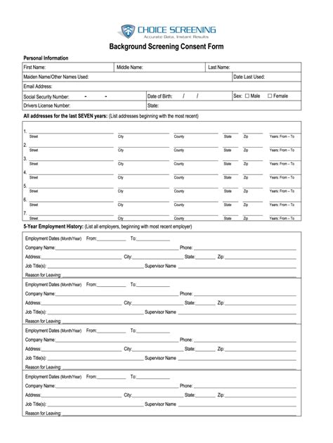 Choice Screening Form Edit And Share Airslate Signnow