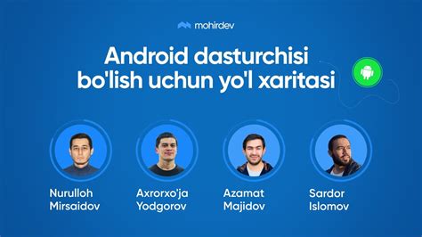 Android Dasturchisi Bo Lishni Istaganlar Uchun Yo L Xarita Youtube