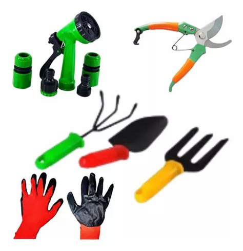 Kit Conjunto Jardinagem P De Bico Garfo Luva Tesoura Poda Mercadolivre