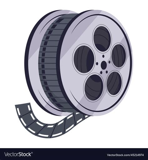 Movie film reel Royalty Free Vector Image - VectorStock