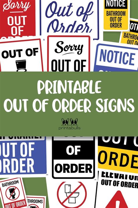 Printable Out Of Order Signs Out Of Order Sign Elevator Free