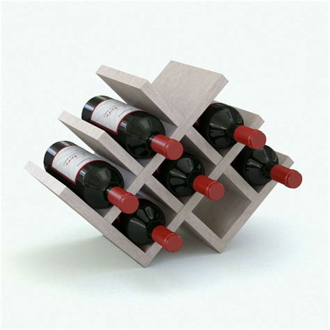 3d Model Wine Bottle W Rack Blackbee3d Get A Subscription