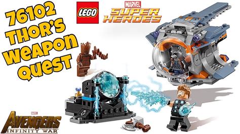 Review Lego Avengers Infinity War 76102 Thors Weapon Quest Youtube