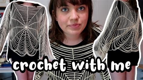 Crocheting A Spiderweb Top With A Crochet Pattern Review Youtube