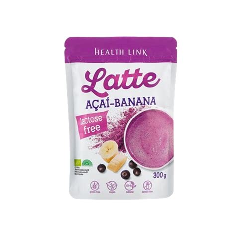 Pulbere Bio Cu Acai Si Banana Latte 300 G Health Link Farmacia Tei