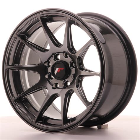 Japan Racing JR Wheels JR11 15x8 ET25 4x114 3 4x100 Hiper Black