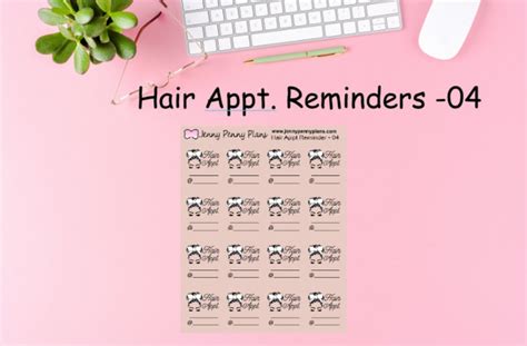 Hair Appointment Reminder Stickers Printed On Premium Matte Etsy