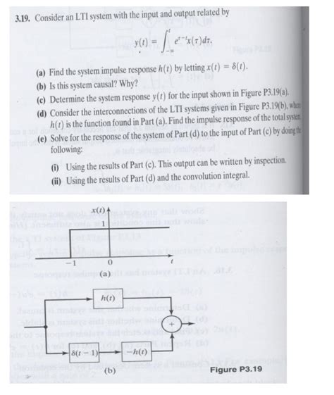 Solved Consider An LTI System With The Input And Output Chegg