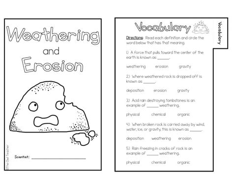 Weathering and Erosion. Earth Science Worksheets and Study Guides ...