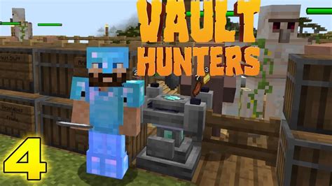 Minecraft Vault Hunters Getting Full Diamond Armor Gear Ep