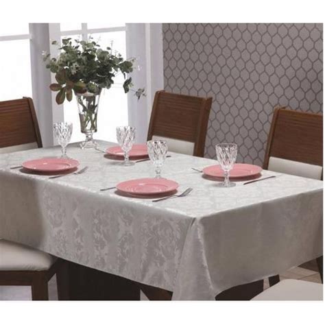 Toalha De Mesa Jacquard Luxo Lugares X Para Cozinha Premium