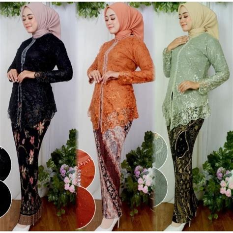 Jual Setelan Kebaya Encim Payet Havizah Kebaya Nikahan Kebaya