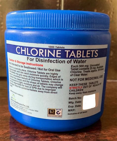 Chlorine Tablets 500 Mg For 20L At Rs 400 Kg Chlorinating Tablets In