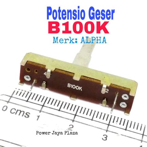 Jual Potensio Geser B K Mono Ori Merk Alpha Potentiometer