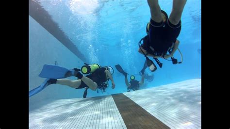 Gopro Dive Housing Test Scuba Class In Pool Youtube