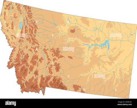 Mappa Dello Stato Di Montana Immagini E Fotografie Stock Ad Alta