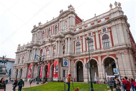 Turin Italy March 27 2022 Palazzo Carignano Is A Historical