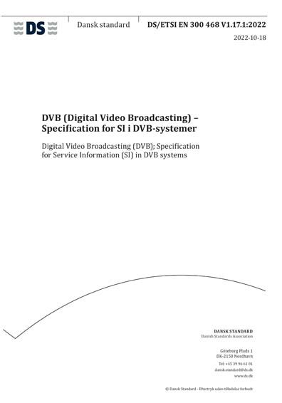 DS ETSI EN 300 468 V1 17 1 2022 Digital Video Broadcasting DVB