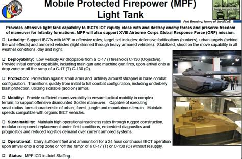 SNAFU!: US Army Mobile Protected Firepower (MPF) Light Tank via Defense ...