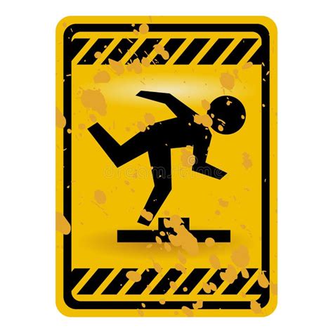 Mind the step sign stock vector. Illustration of caution - 15979707