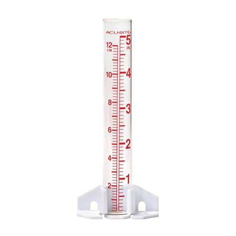 5 Inch Capacity Glass Rain Gauge Rain Gauge Acurite Weather