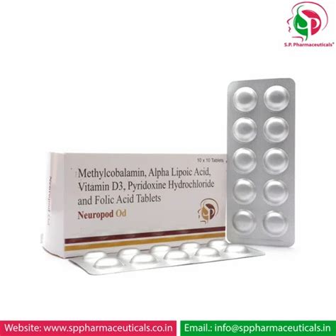 Methylcobalamin Mcg Ala Mg Folic Acid Mg Pyridoxine Hcl Mg