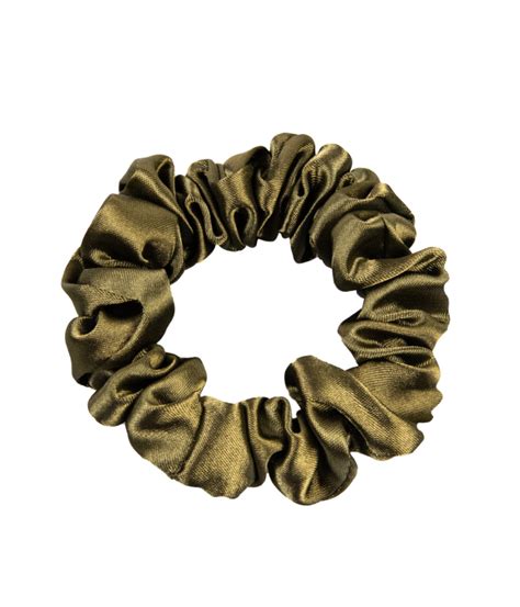 ONLYGHD MAŁA SATYNOWA SCRUNCHIE gumka w kolorze khaki