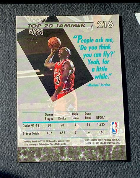 Fleer Ultra Michael Jordan Chicago Bulls Basketball