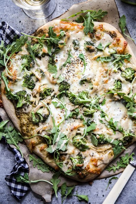 Easy Green Goddess Chicken Pizza