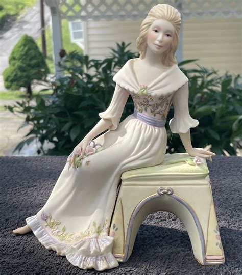 Lot C32 Vintage Cybis Porcelain Figurine Of Rose White Ebay