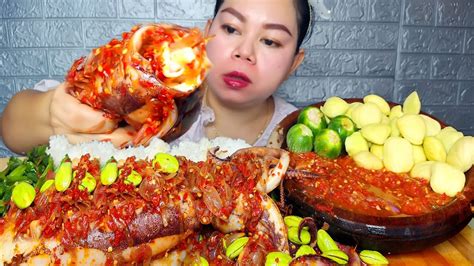 Sambal Cumi Jumbo Pedas Sambal Terasi Pete Jengkol Muda Terong Muda