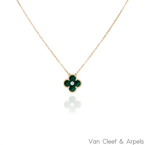 Van Cleef And Arpels Limited Edition Malachite Vintage Alhambra Holiday