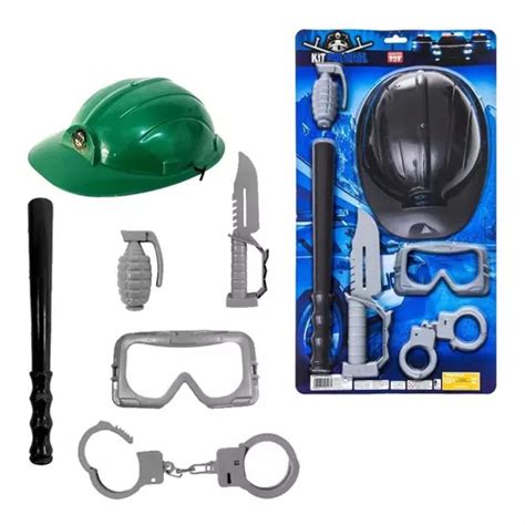 Kit Policial Militar Infantil - Combo Brinquedo Kit Policial + Kit Militar Infantil | Parcelamento sem ...