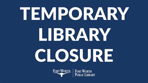 Fort Worth Public Library On Twitter All Fort Worth Libraries Will