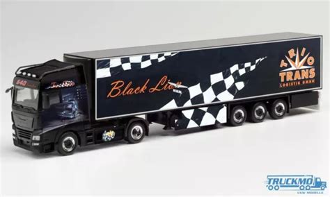 HERPA TRIO TRANS Black Lion MAN TGX XXL Kühlkoffer Sattelzug 312462