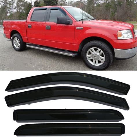 Side Window Visors Wind Deflectors Vent Window Shade for Ford F150 ...