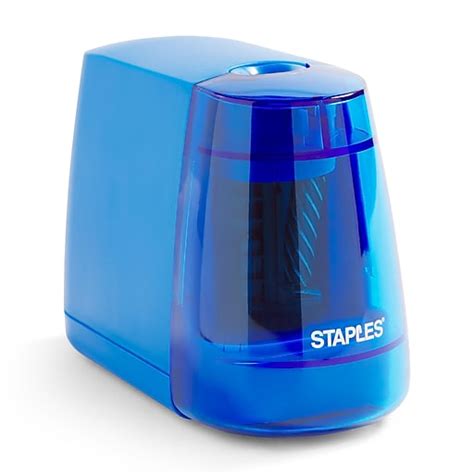 Staples® Battery Powered Pencil Sharpener Assorted Colors 27661