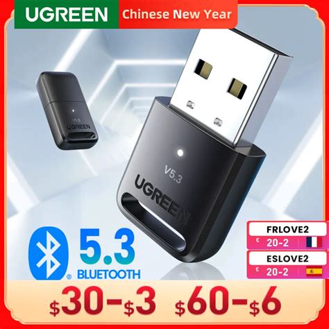 Ugreen Usb Bluetooth 5 0 Dongle Adaptador 4 0 Para Pc Falante Sem Fio